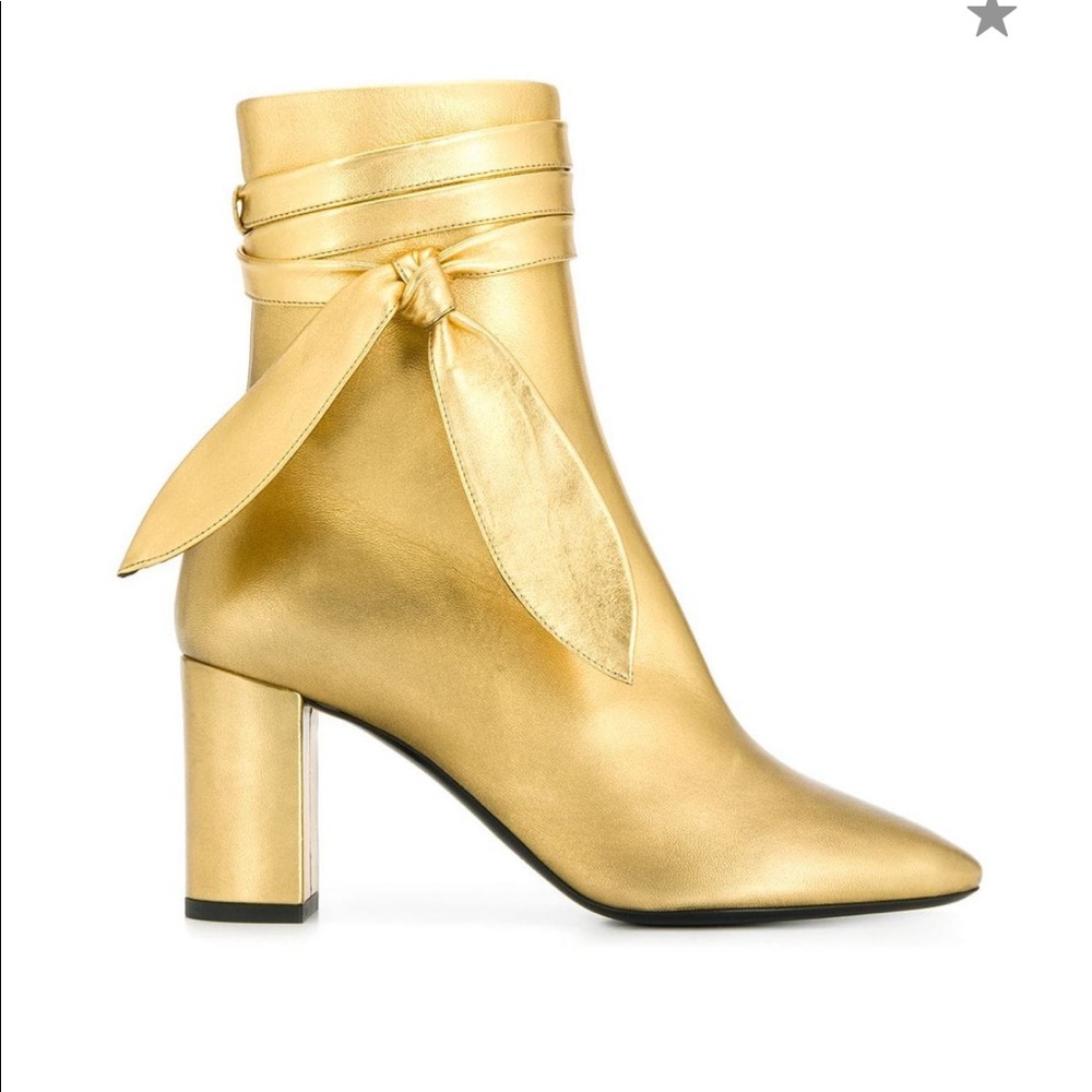 HOST PICK • SAINT LAURENT ANKLE STRAP BOOTS - Picture 4 of 8